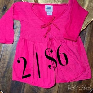 Cotton Caboodle pink cardigan